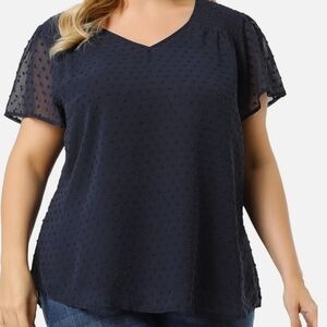 Navy Blue Women's Blouse